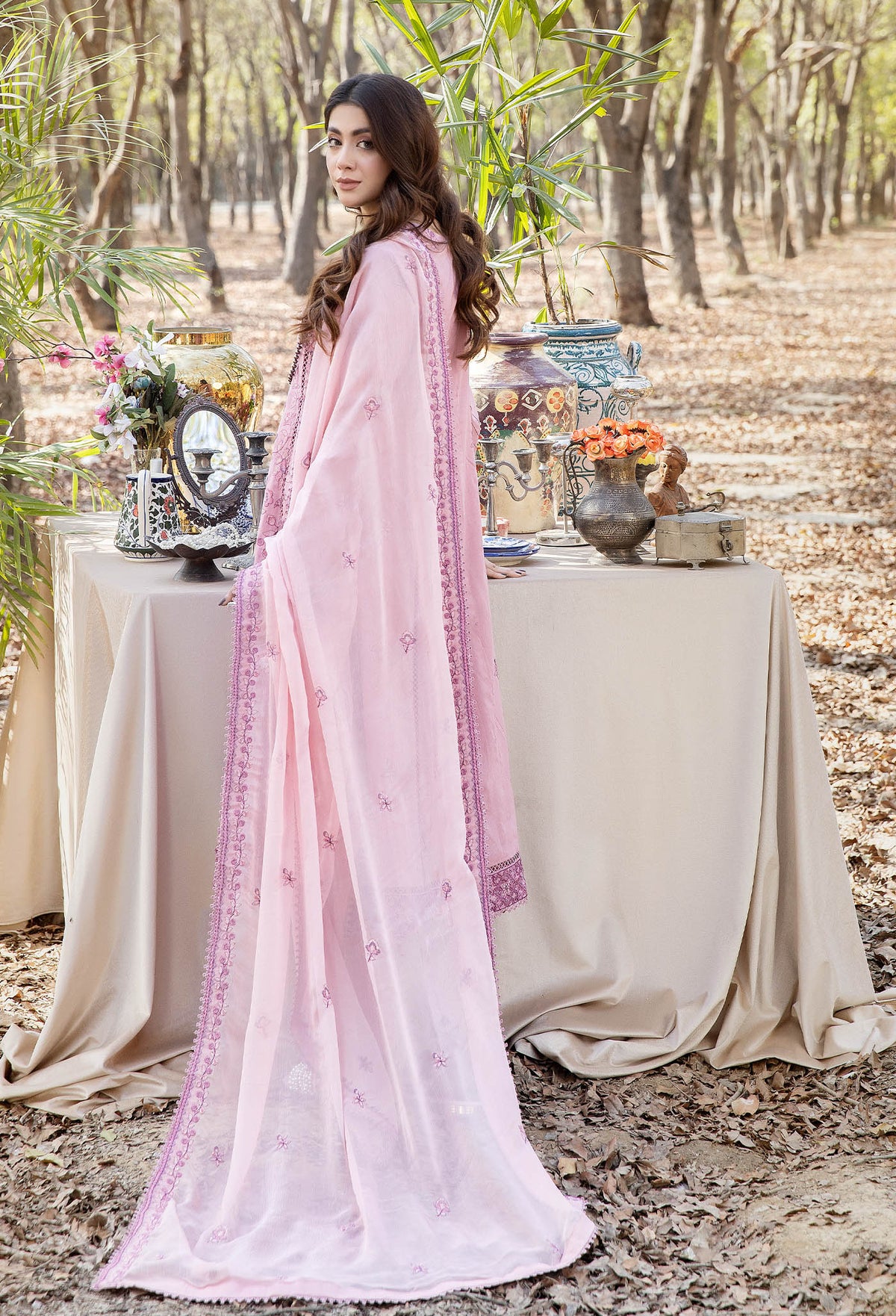 Blossom Unstitched Embroidered Lawn by Adan's Libas