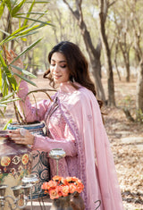 Blossom Unstitched Embroidered Lawn by Adan's Libas