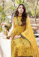 Blossom Unstitched Embroidered Lawn by Adan's Libas