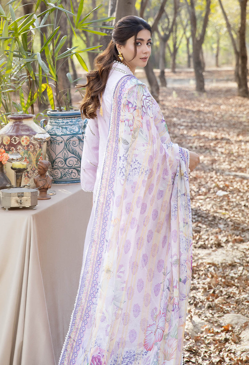 Blossom Unstitched Embroidered Lawn by Adan's Libas