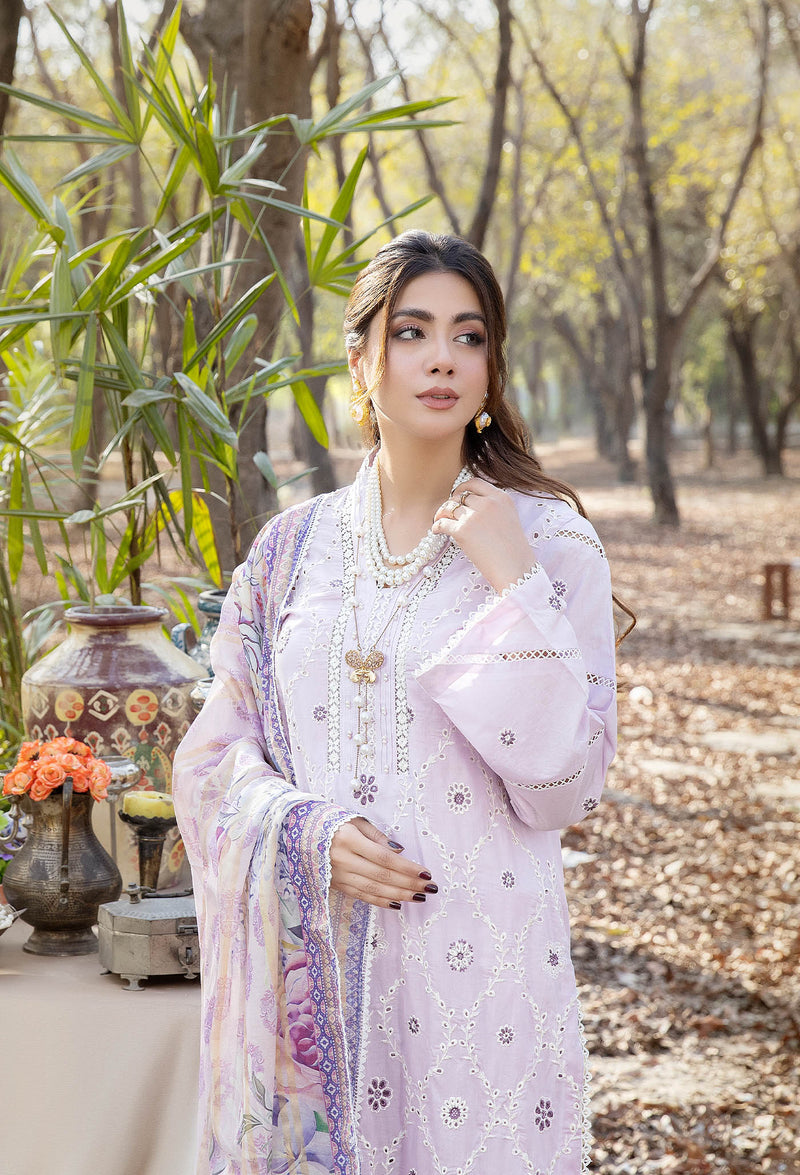 Blossom Unstitched Embroidered Lawn by Adan's Libas