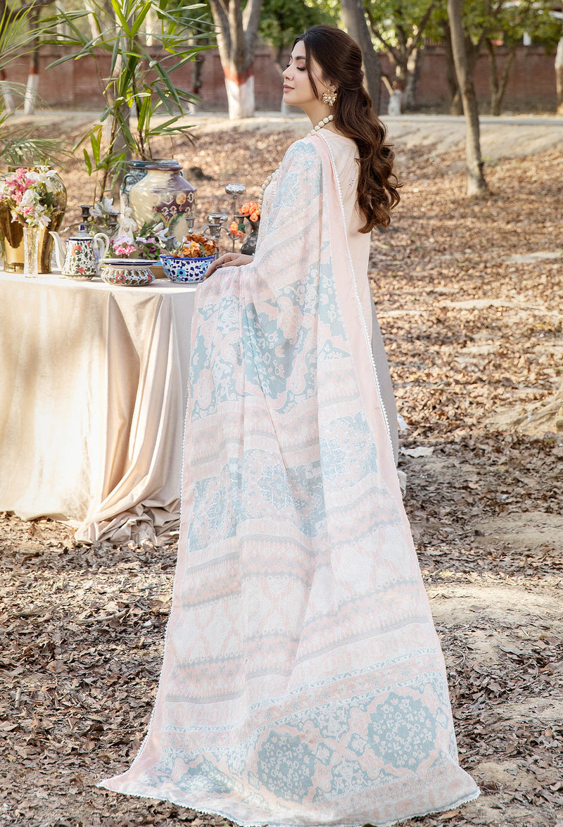 Blossom Unstitched Embroidered Lawn by Adan's Libas