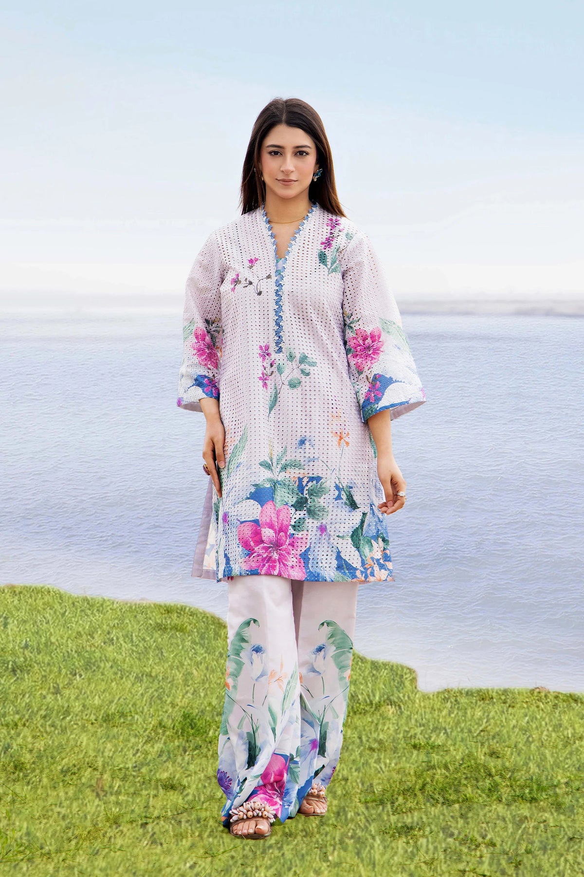 2 Piece – Embroidered Jacquard