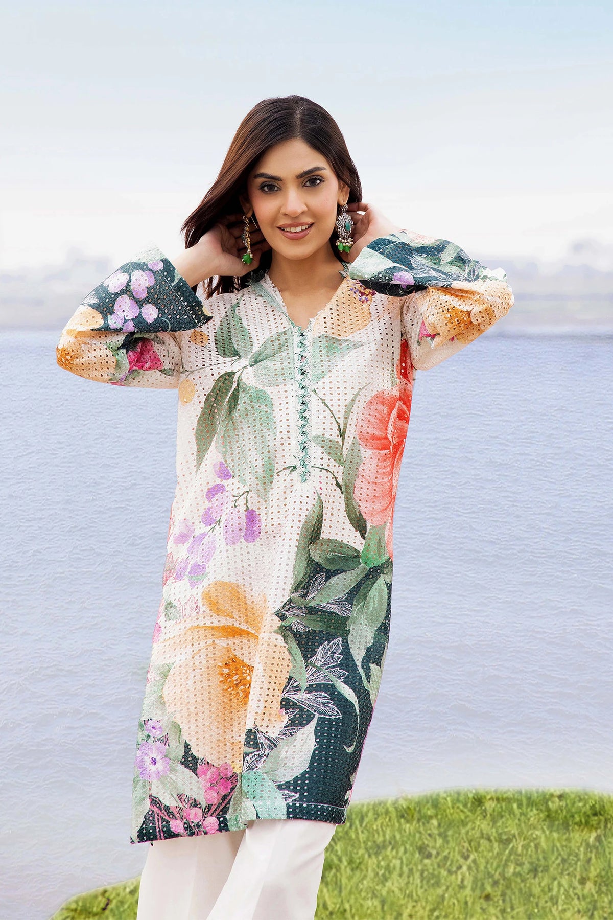 2 Piece – Embroidered Jacquard