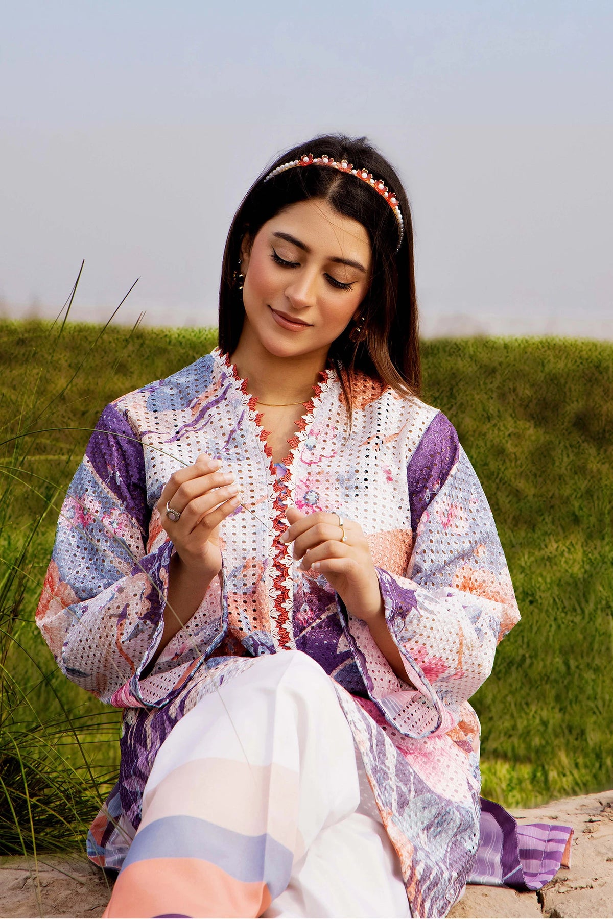 2 Piece – Embroidered Jacquard