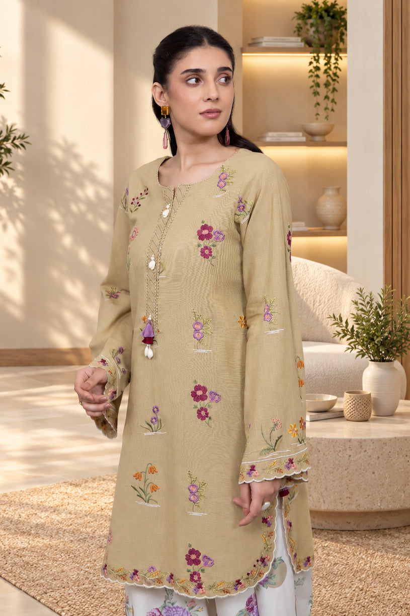 2 PIECE - EMBROIDERED KHADDAR