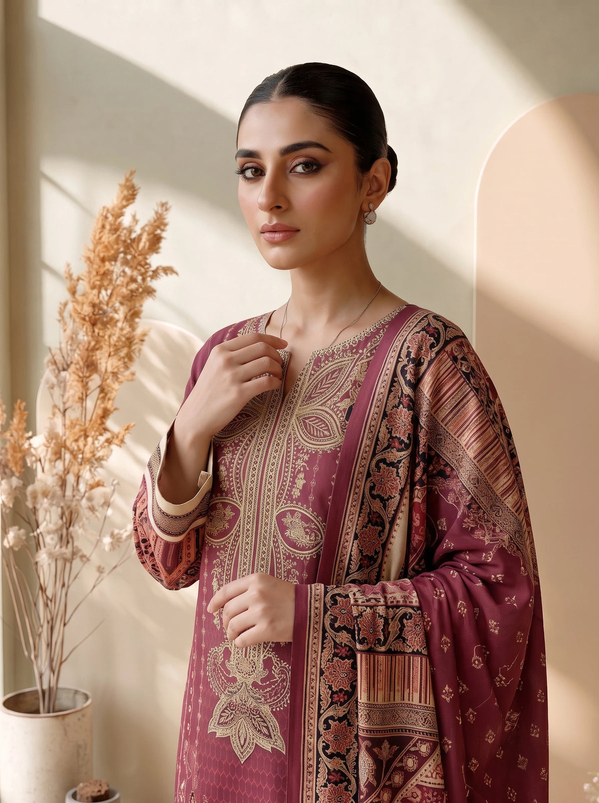 3 Piece – Printed Lawn