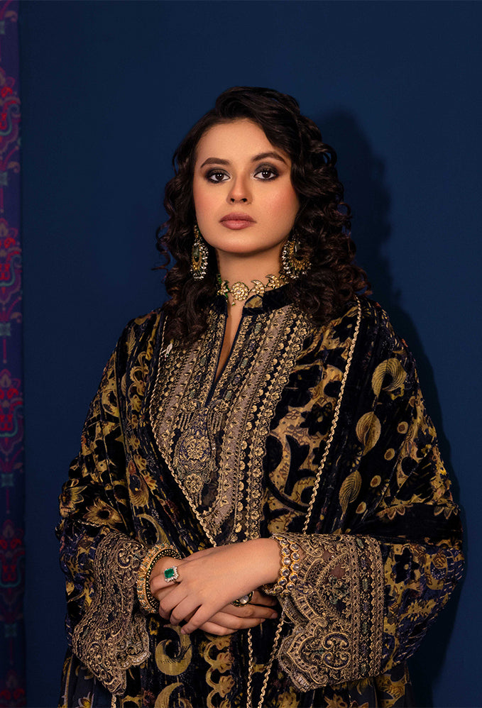 Plachi Embroidered Unstitched 5401