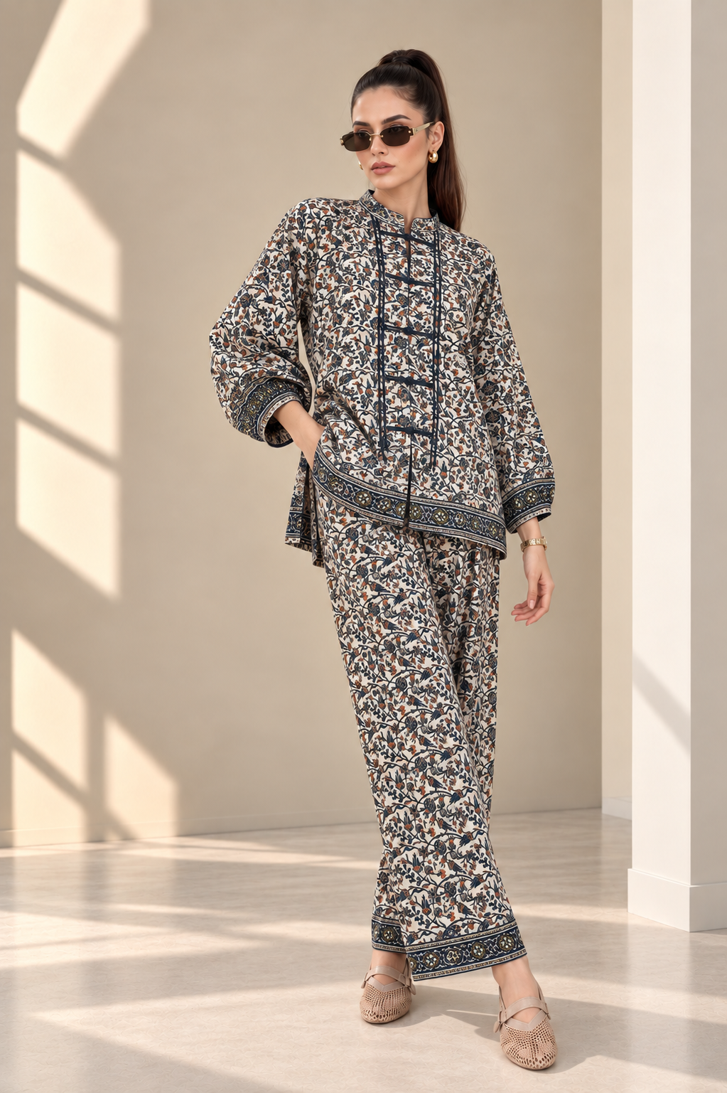 2 Piece – Printed Linen