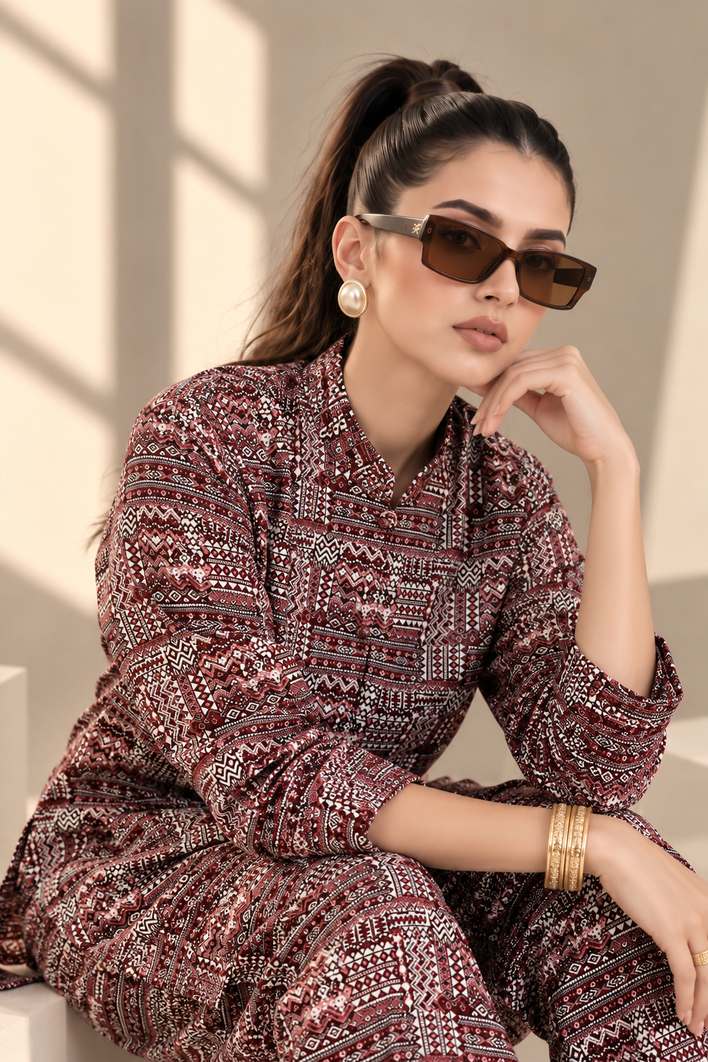 2 Piece – Printed Linen