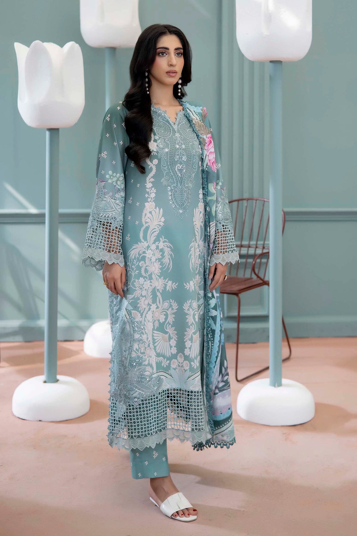 3 Piece – Printed Lawn
