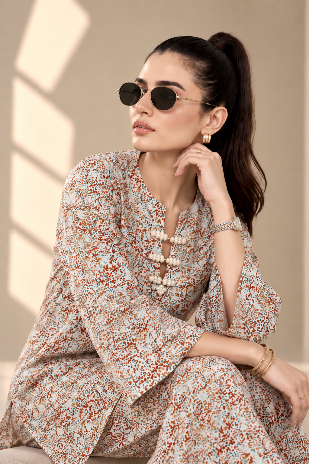 2 Piece – Printed Linen