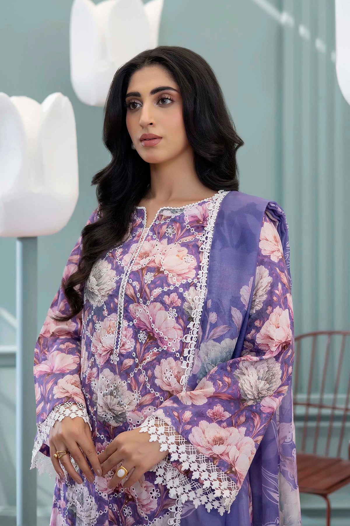 3 Piece – Printed Lawn