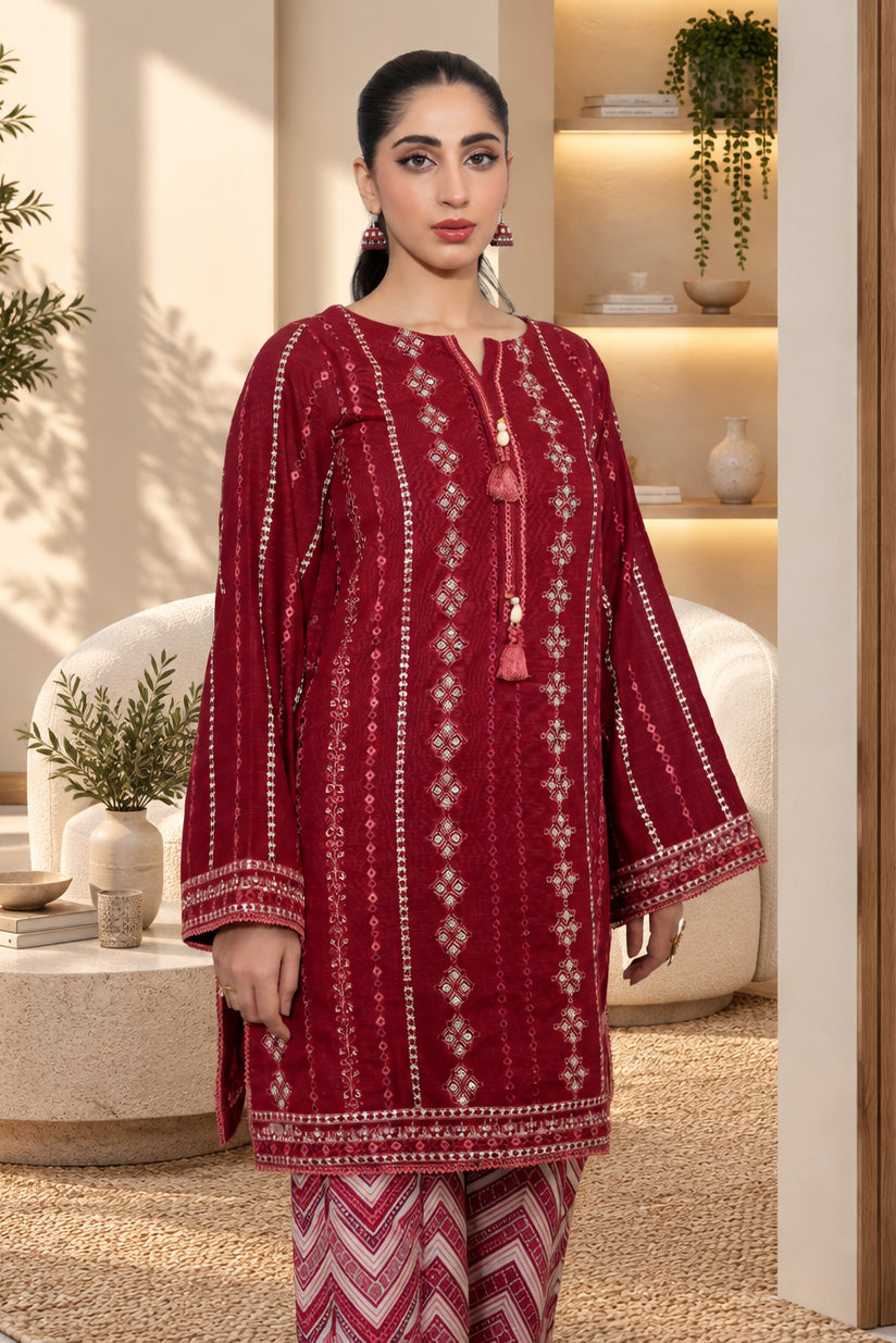 2 PIECE - EMBROIDERED KHADDAR