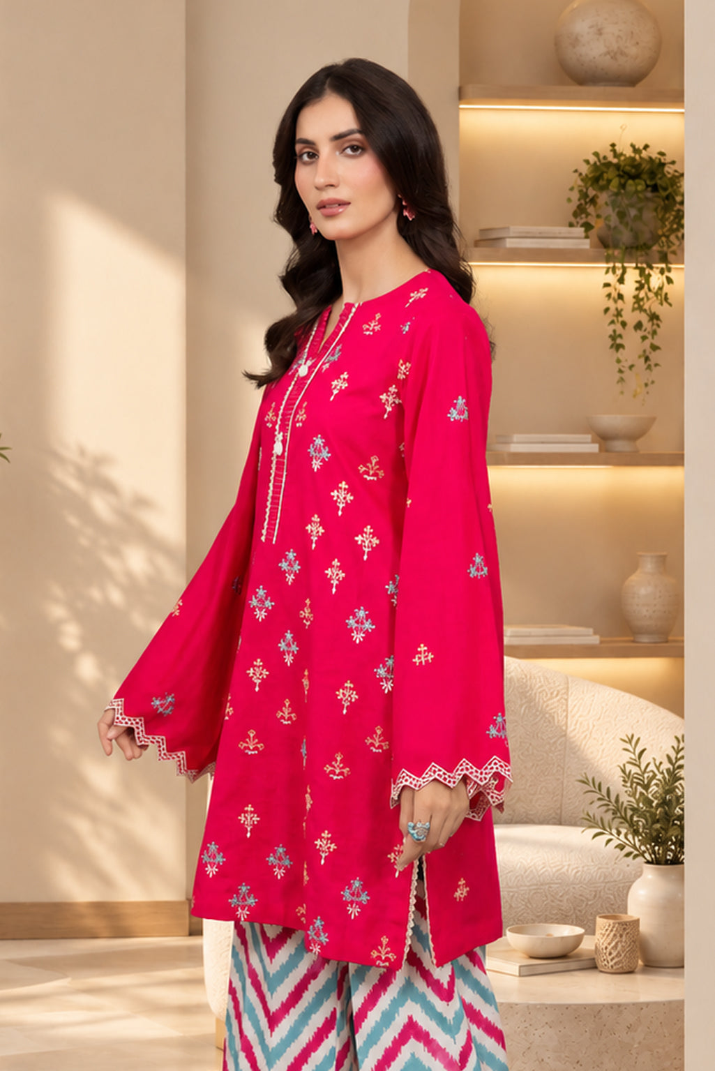 2 PIECE - EMBROIDERED KHADDAR