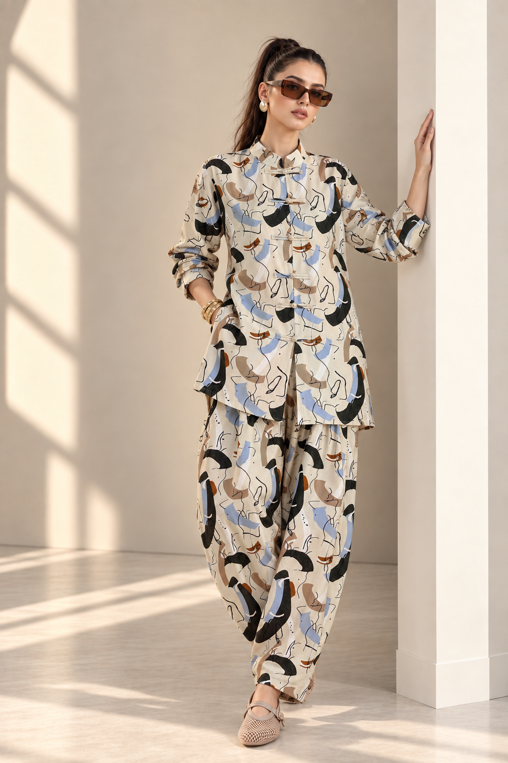 2 Piece – Printed Linen