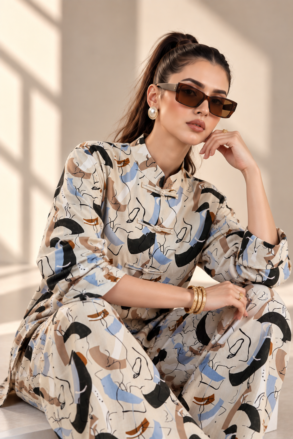 2 Piece – Printed Linen
