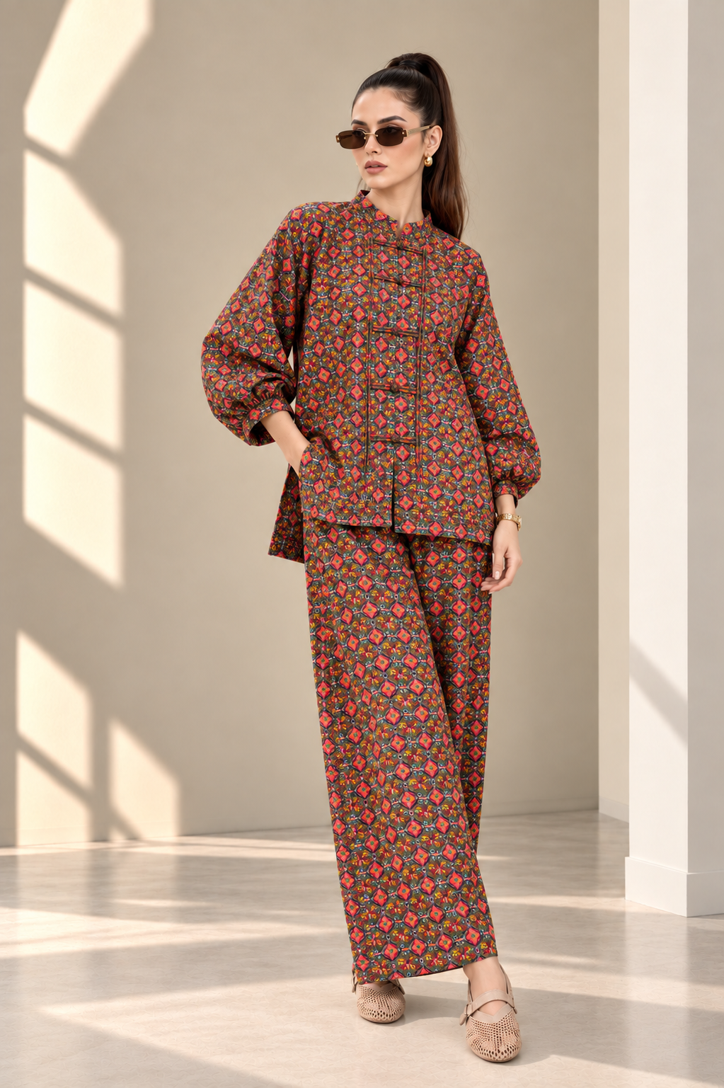 2 Piece – Printed Linen
