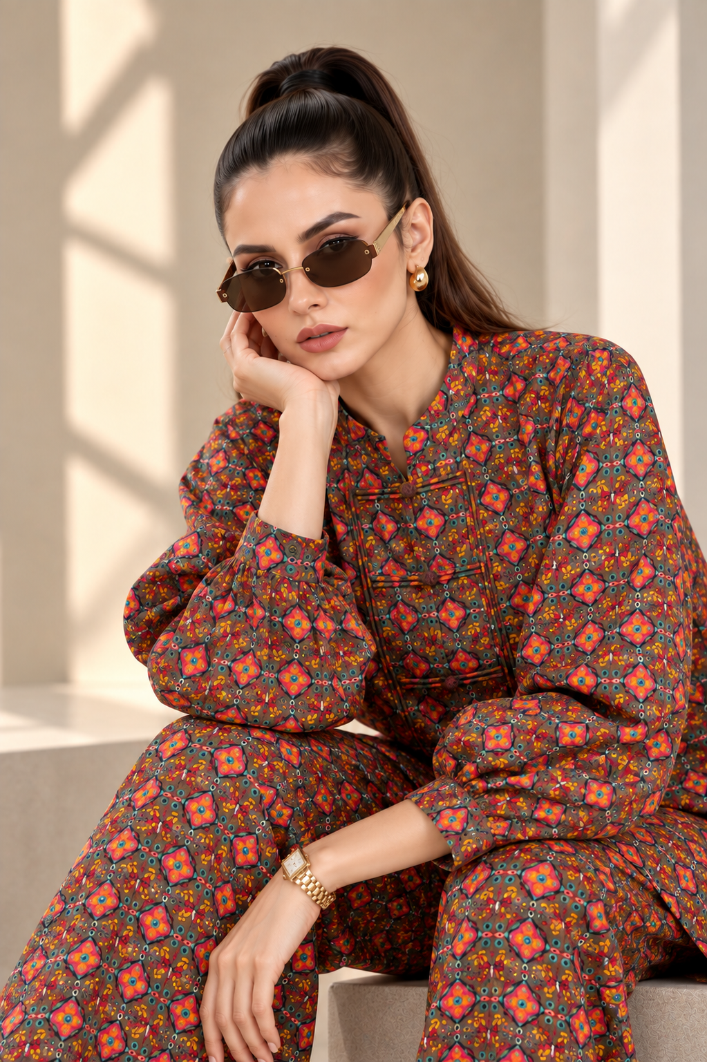 2 Piece – Printed Linen