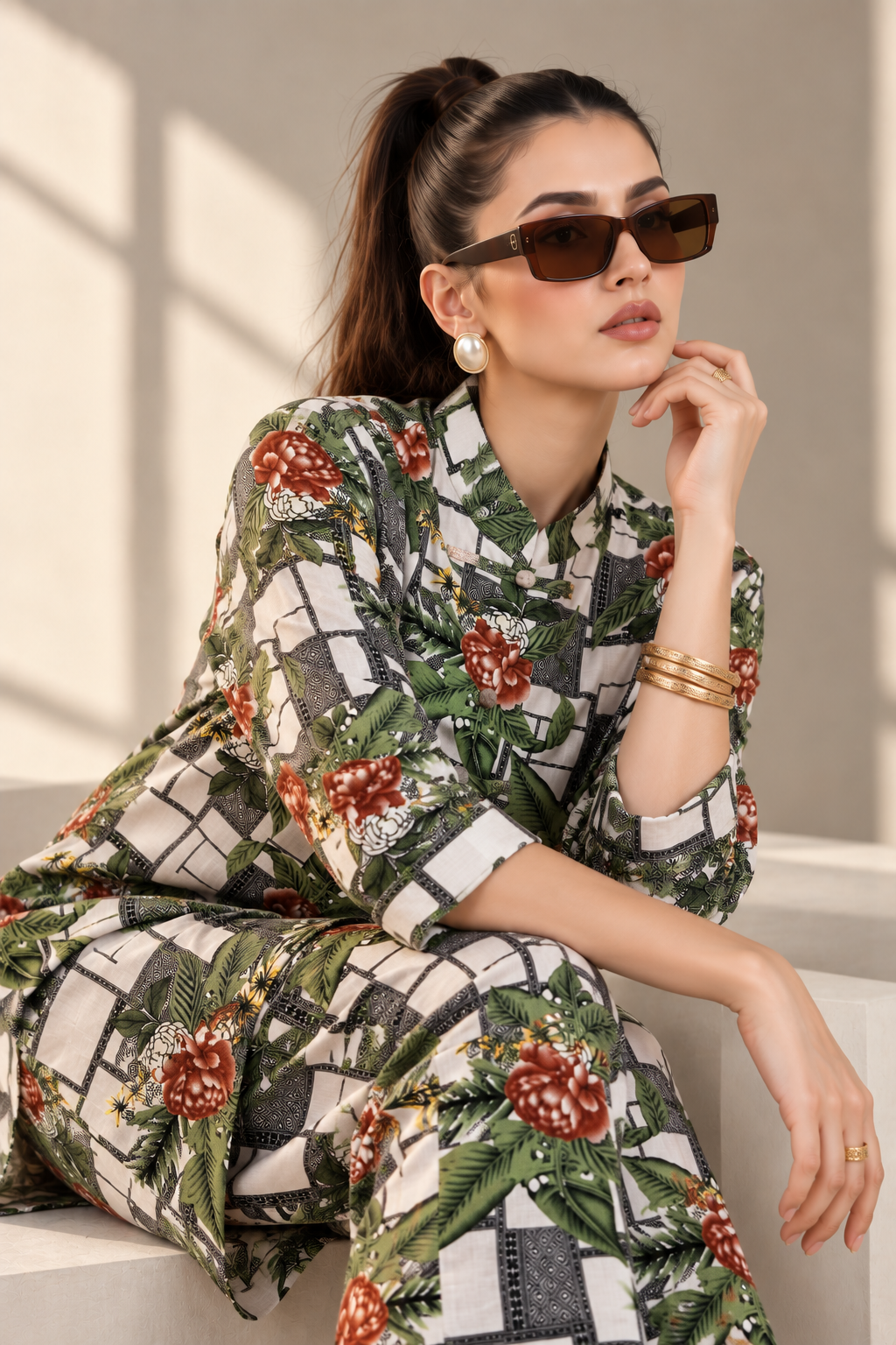 2 Piece – Printed Linen