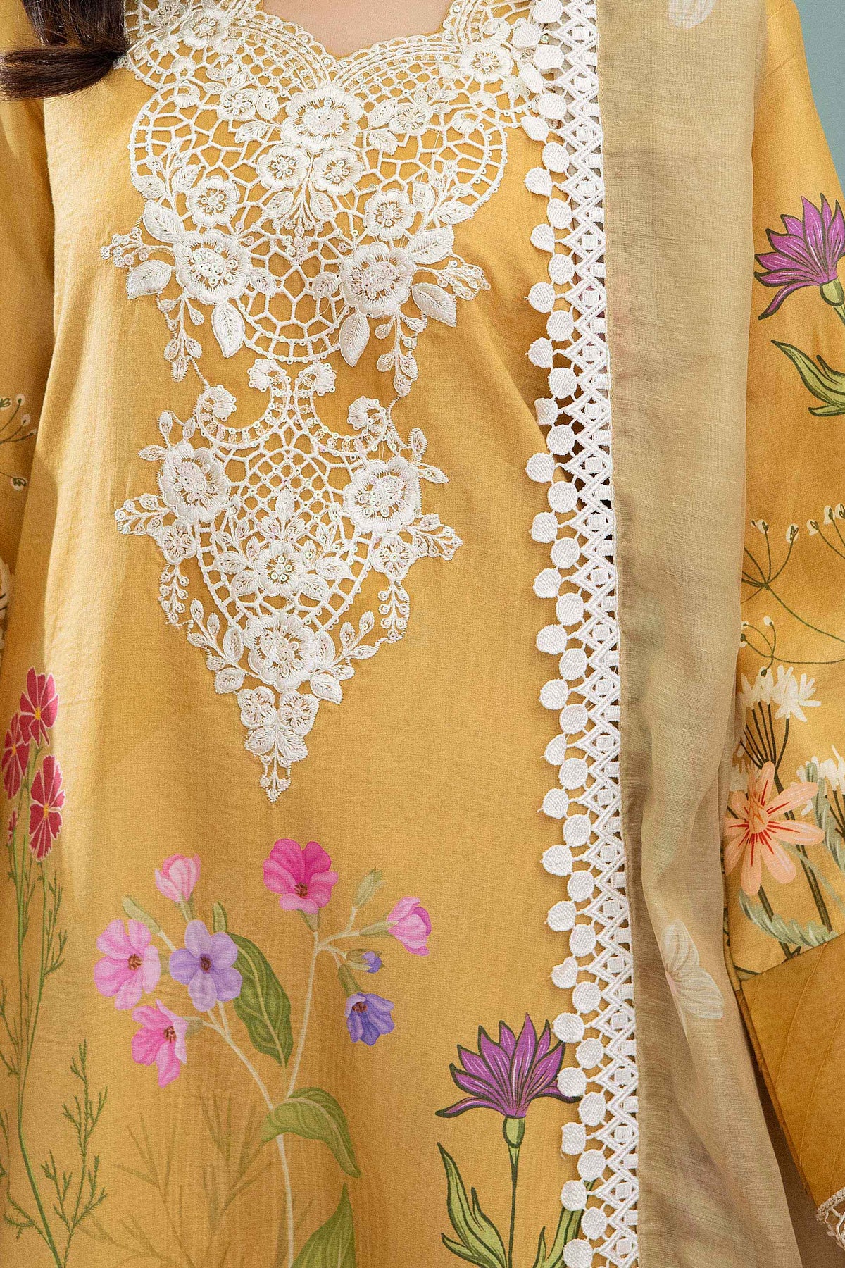 3 Piece – Printed Lawn