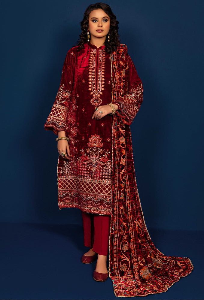 Plachi Embroidered Unstitched 5403