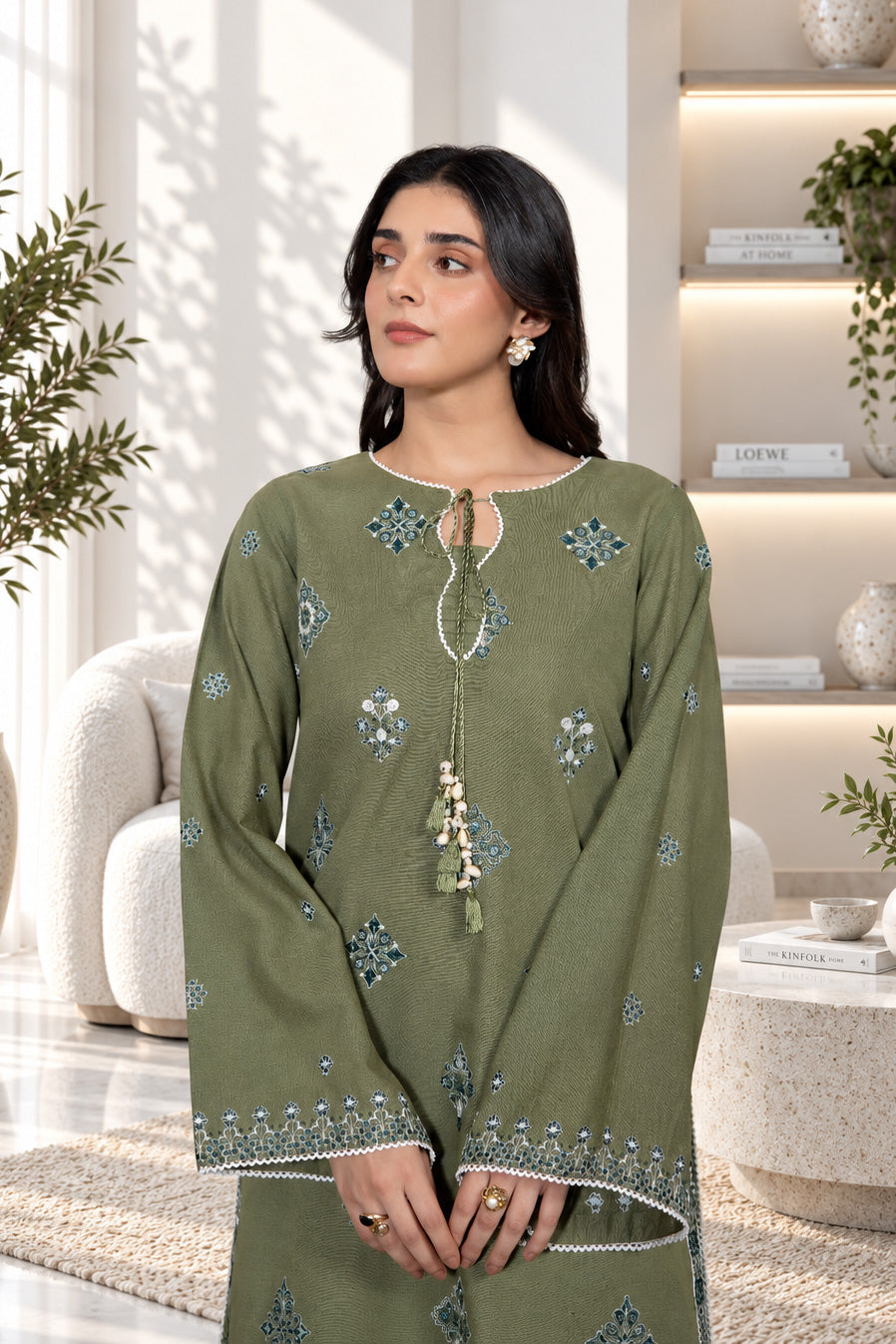 2 PIECE - EMBROIDERED KHADDAR