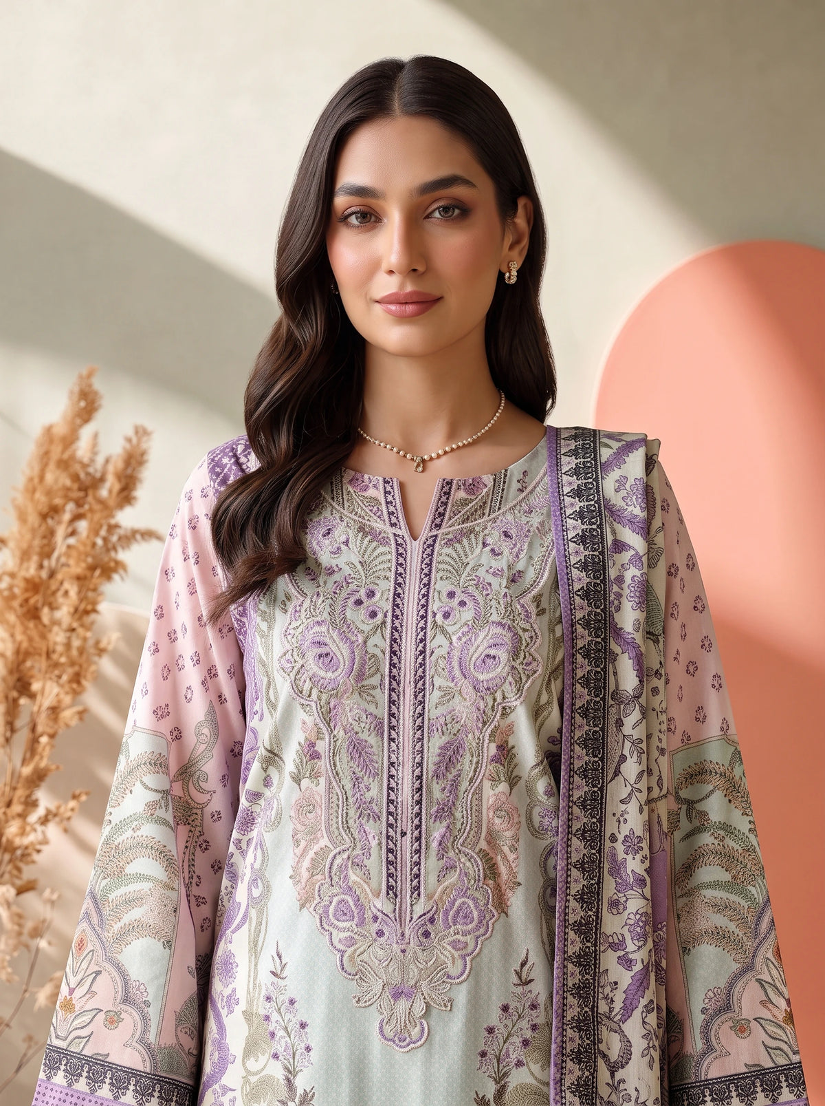3 Piece – Printed Lawn