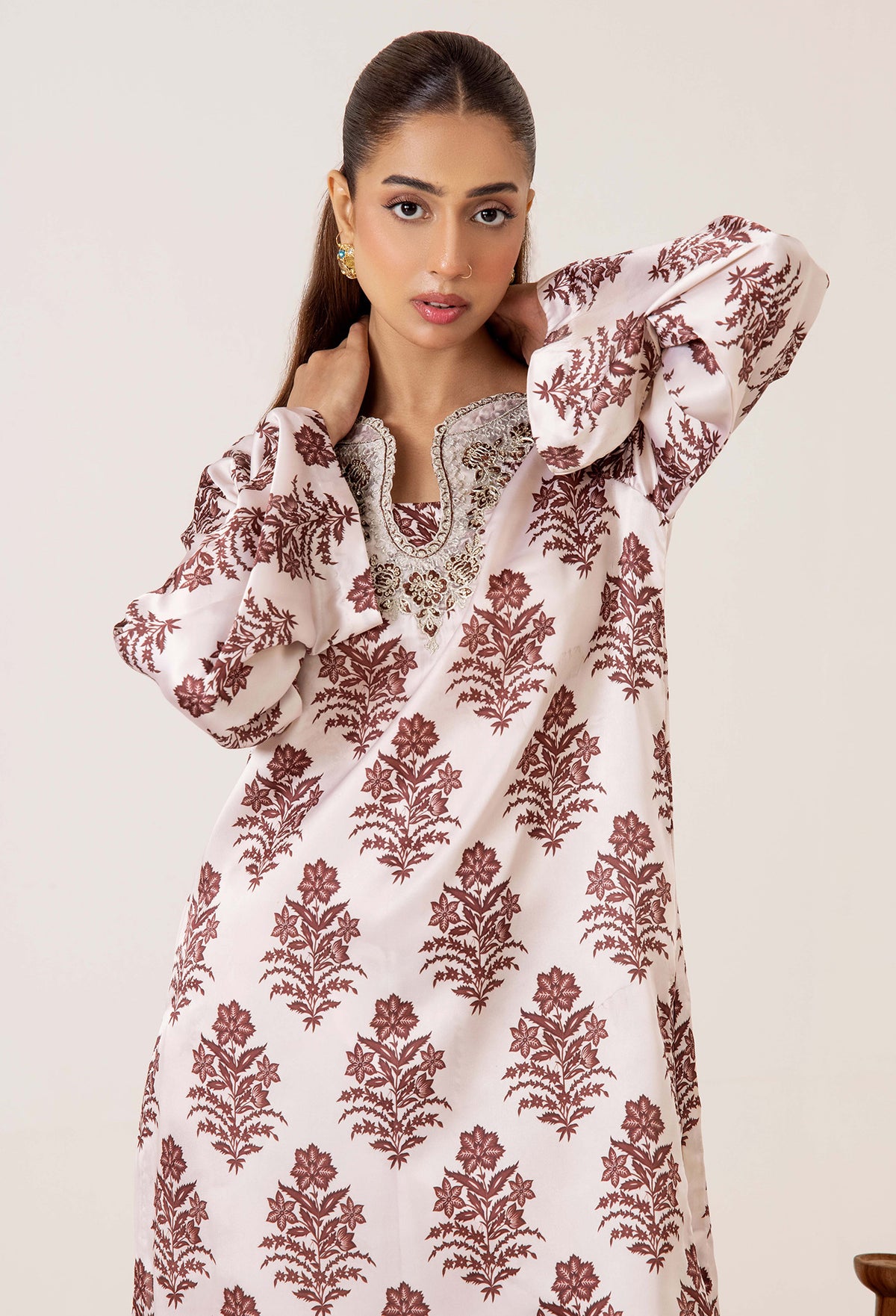 2 Piece – Printed Shamoz Silk