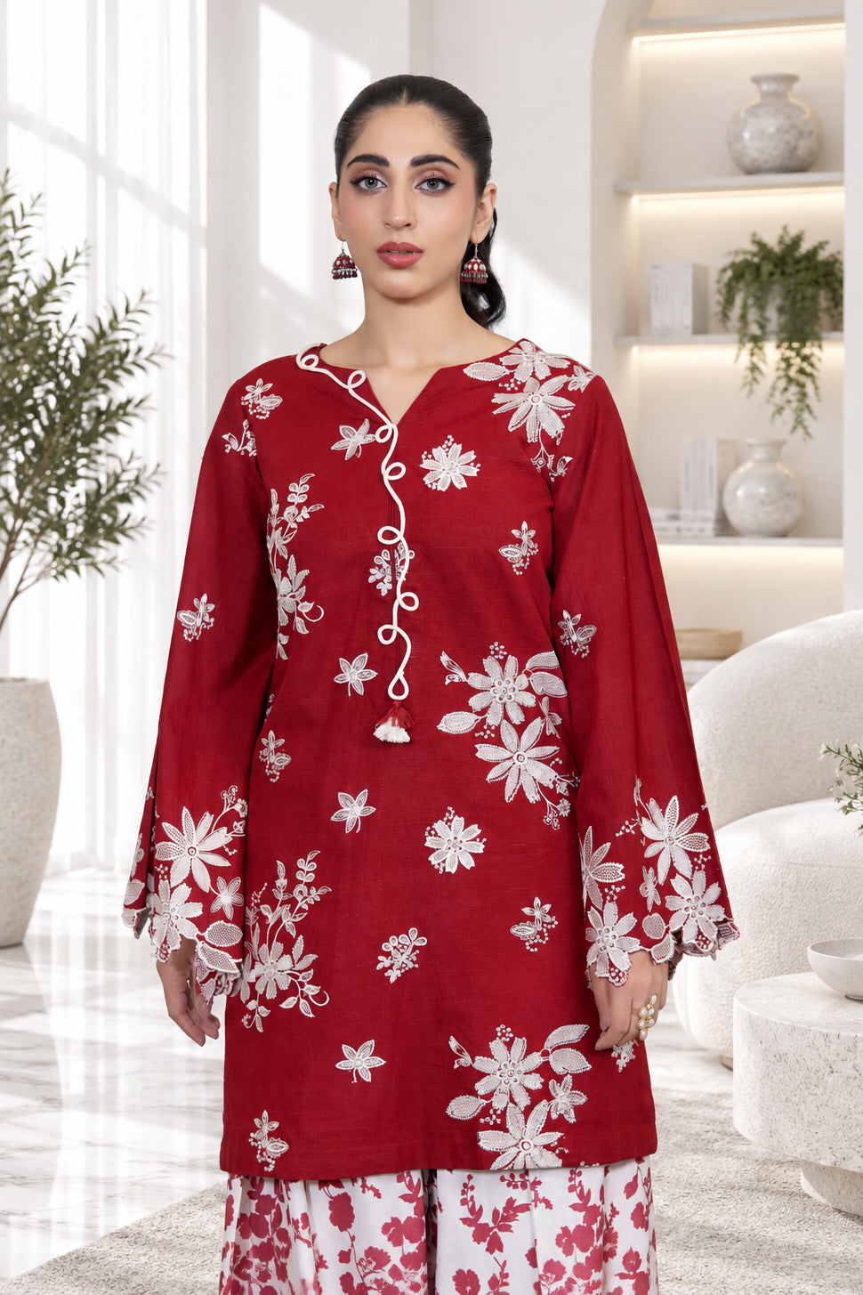 2 PIECE - EMBROIDERED KHADDAR