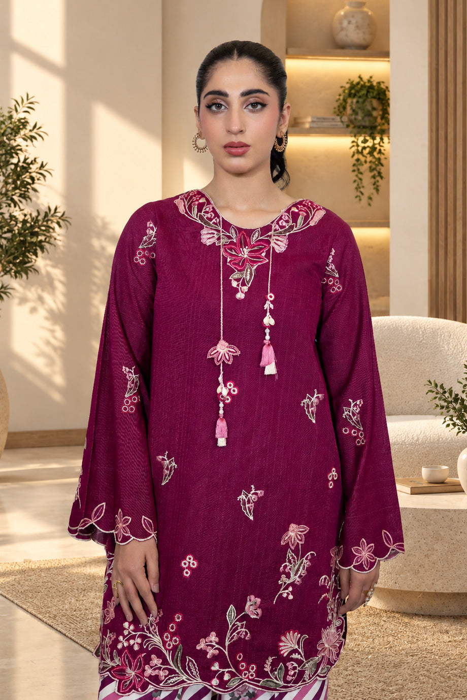 2 PIECE - EMBROIDERED KHADDAR