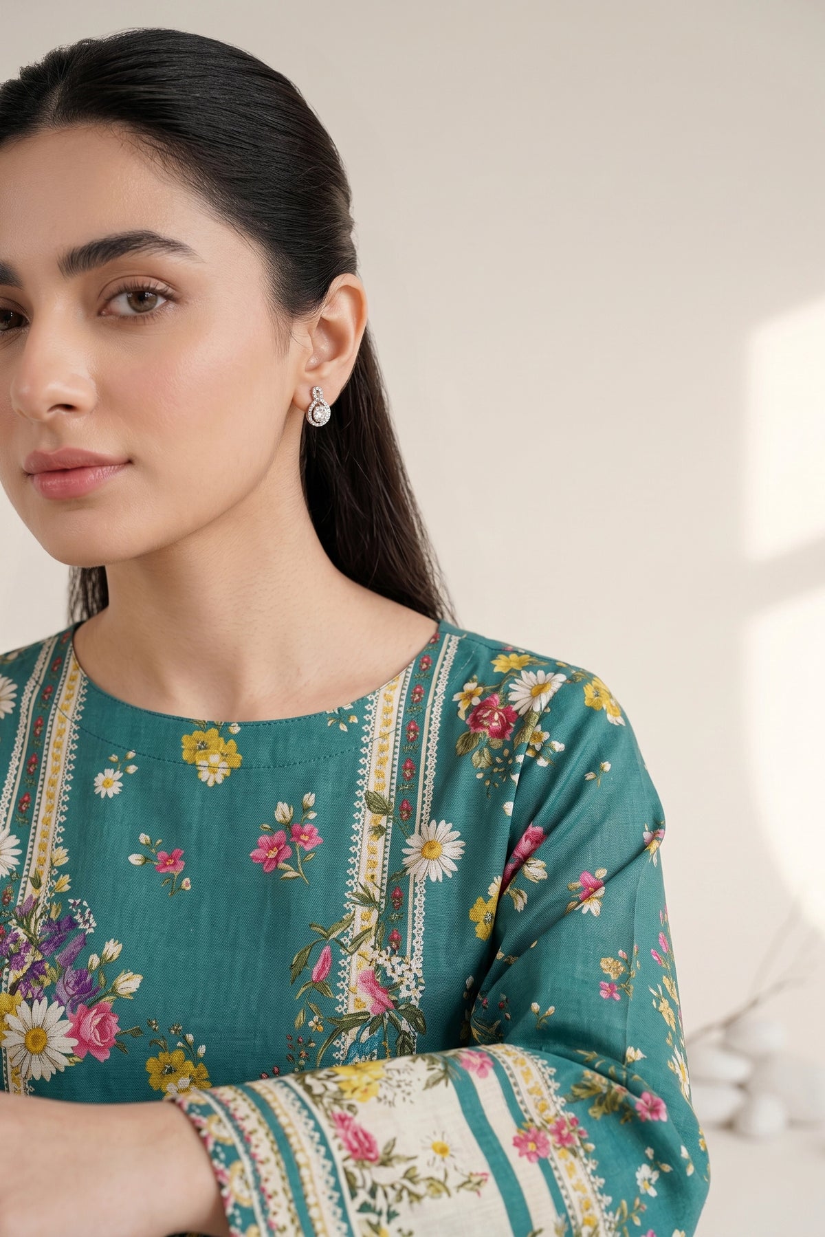 3 Piece – Printed Lawn