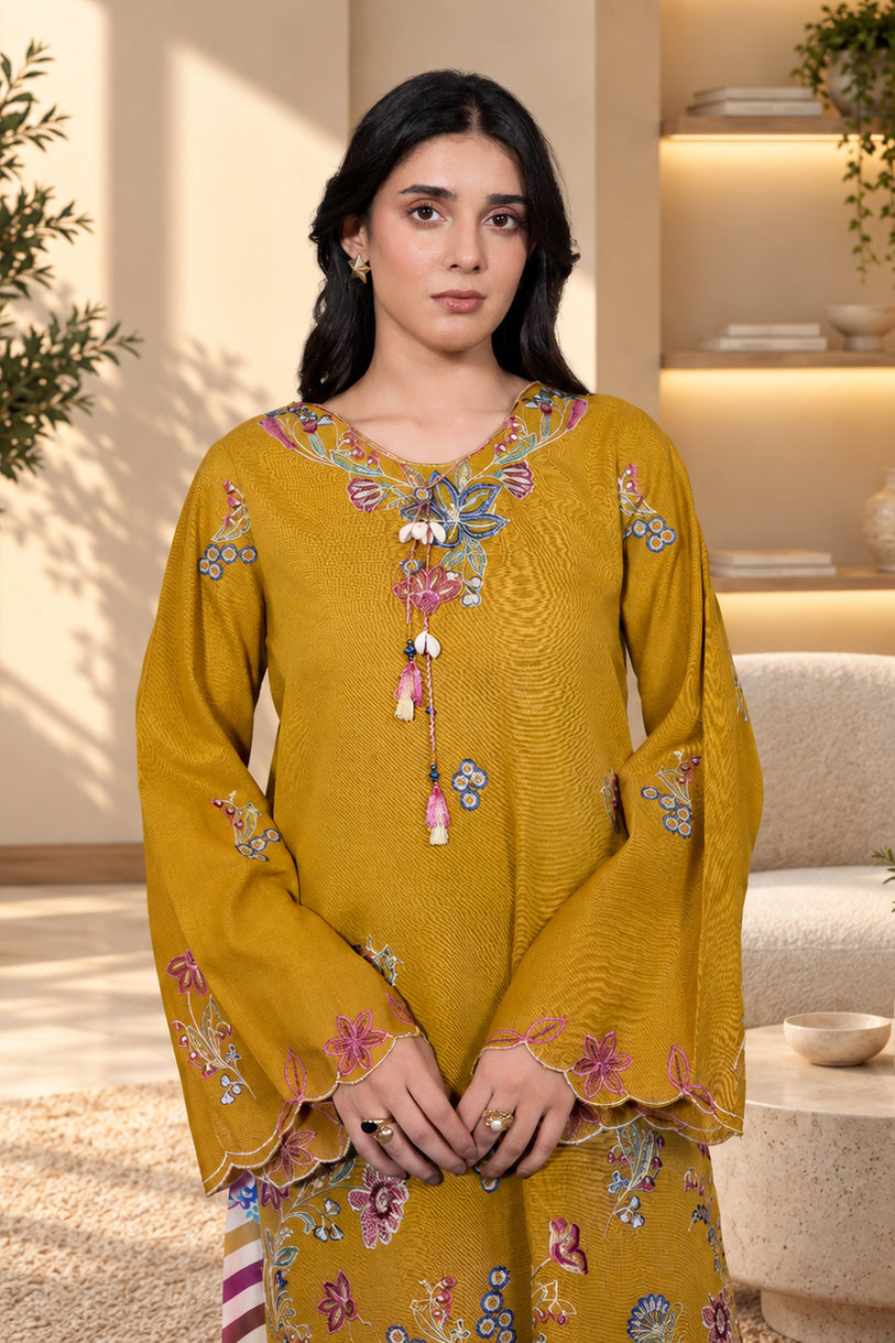 2 PIECE - EMBROIDERED KHADDAR