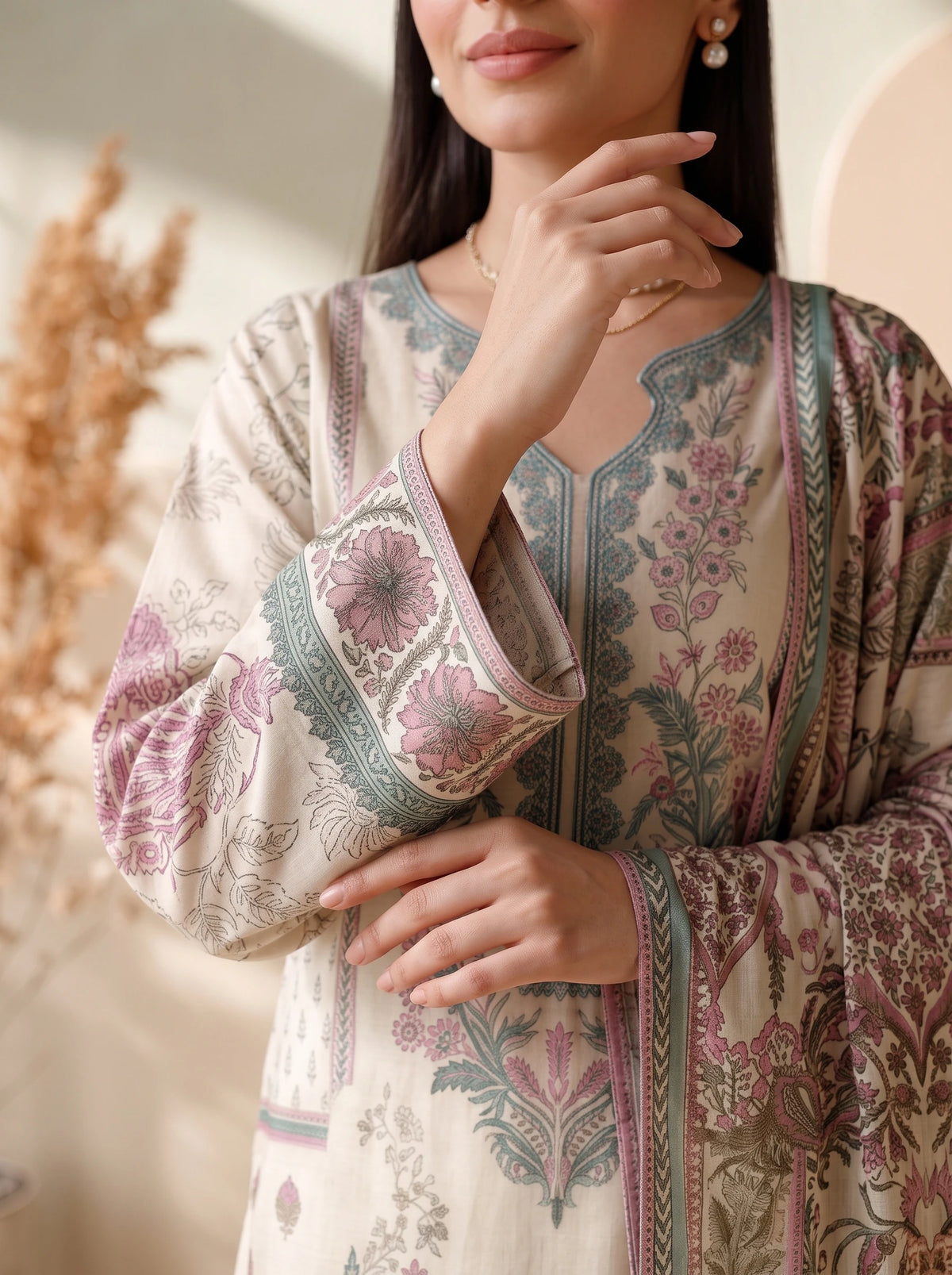 3 Piece – Printed Lawn