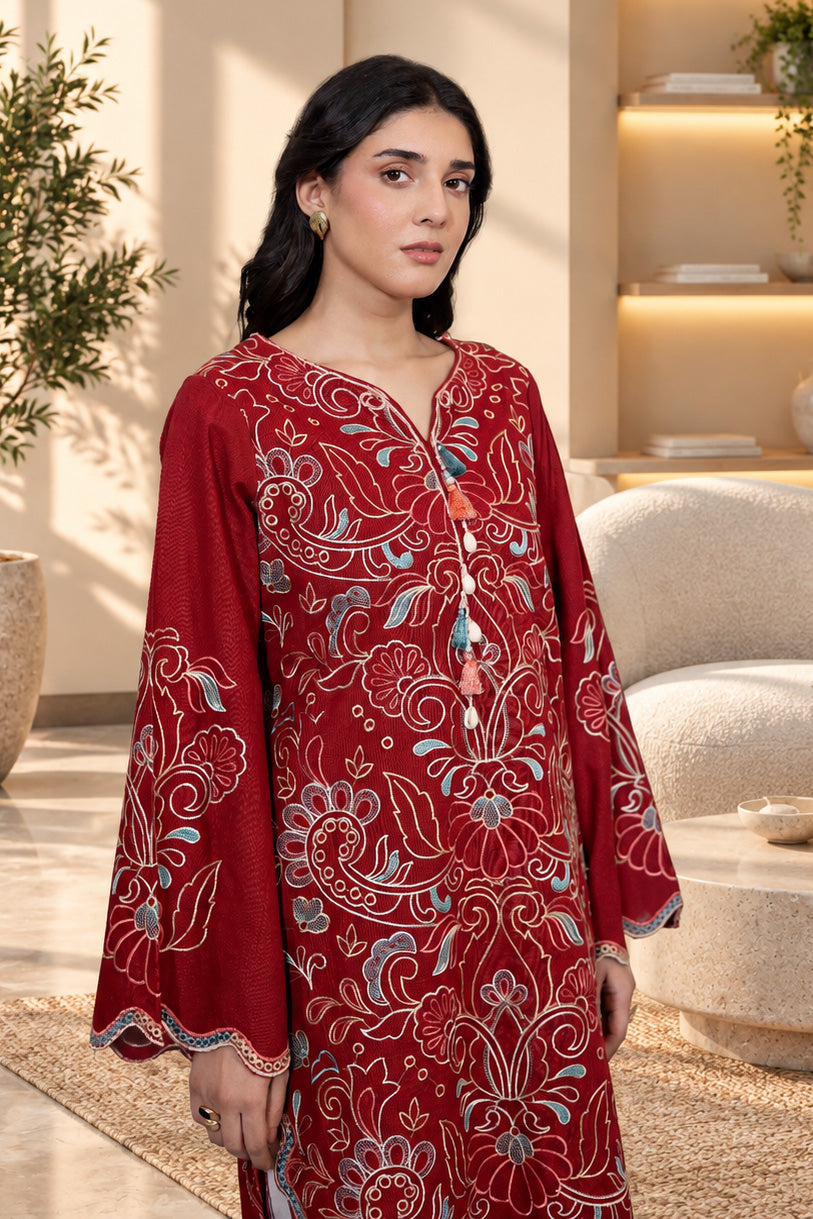2 PIECE - EMBROIDERED KHADDAR