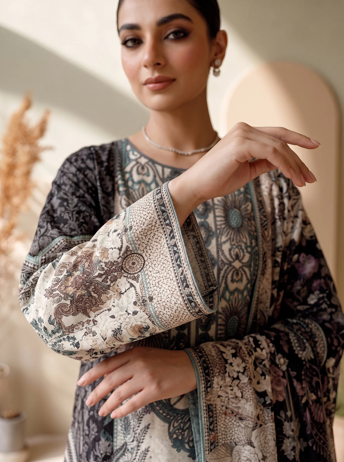 3 Piece – Printed Lawn