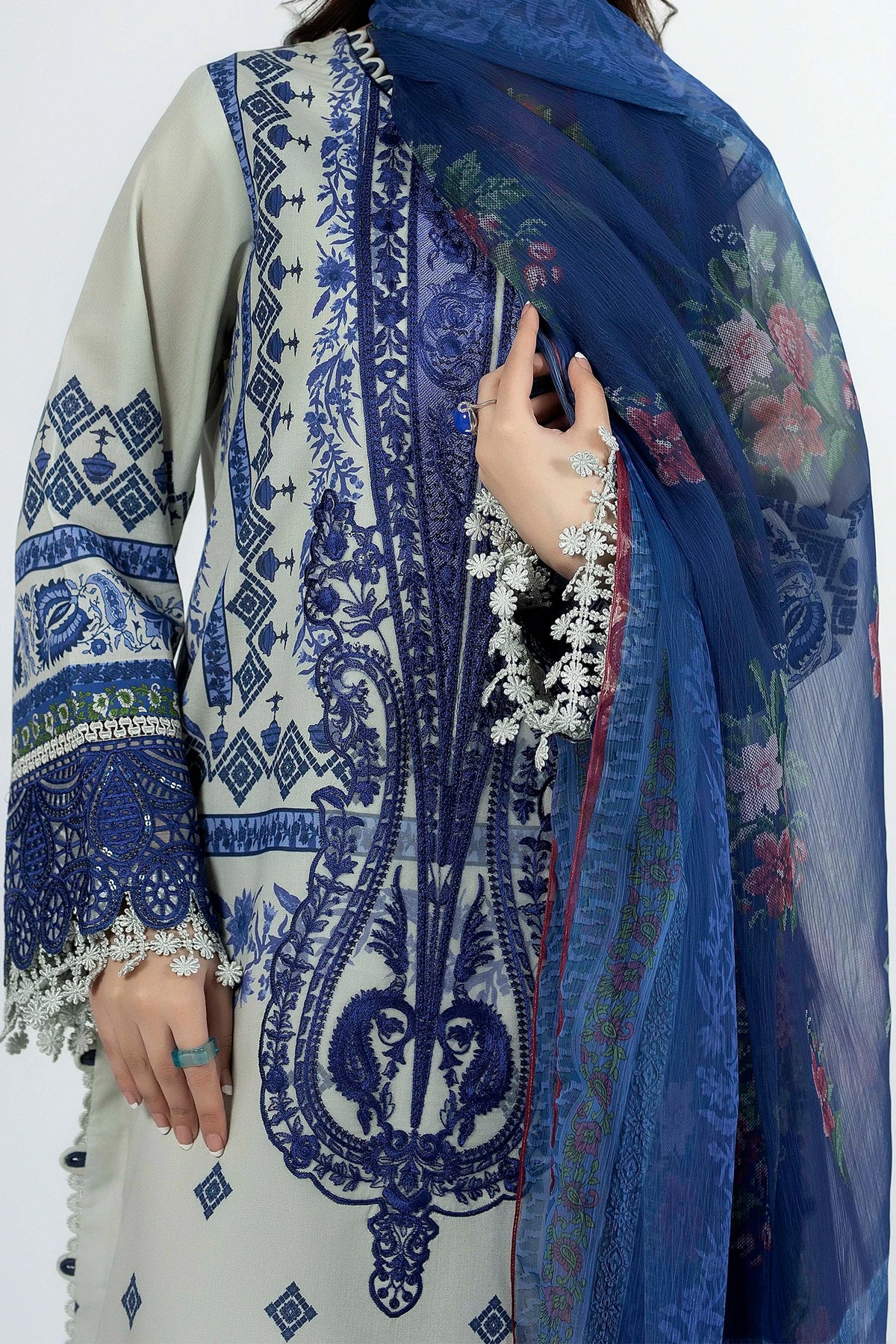 3 Piece – Printed Lawn