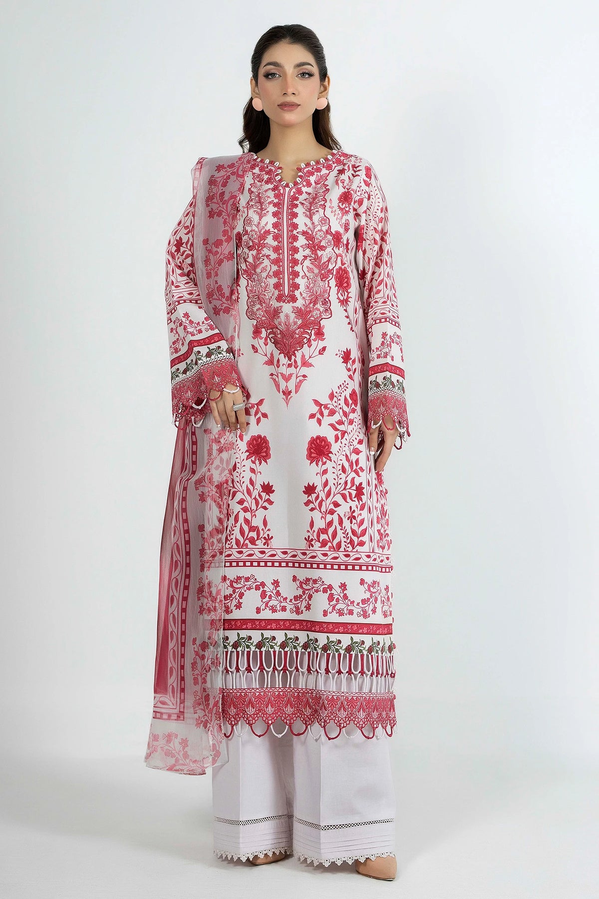 3 Piece – Printed Lawn