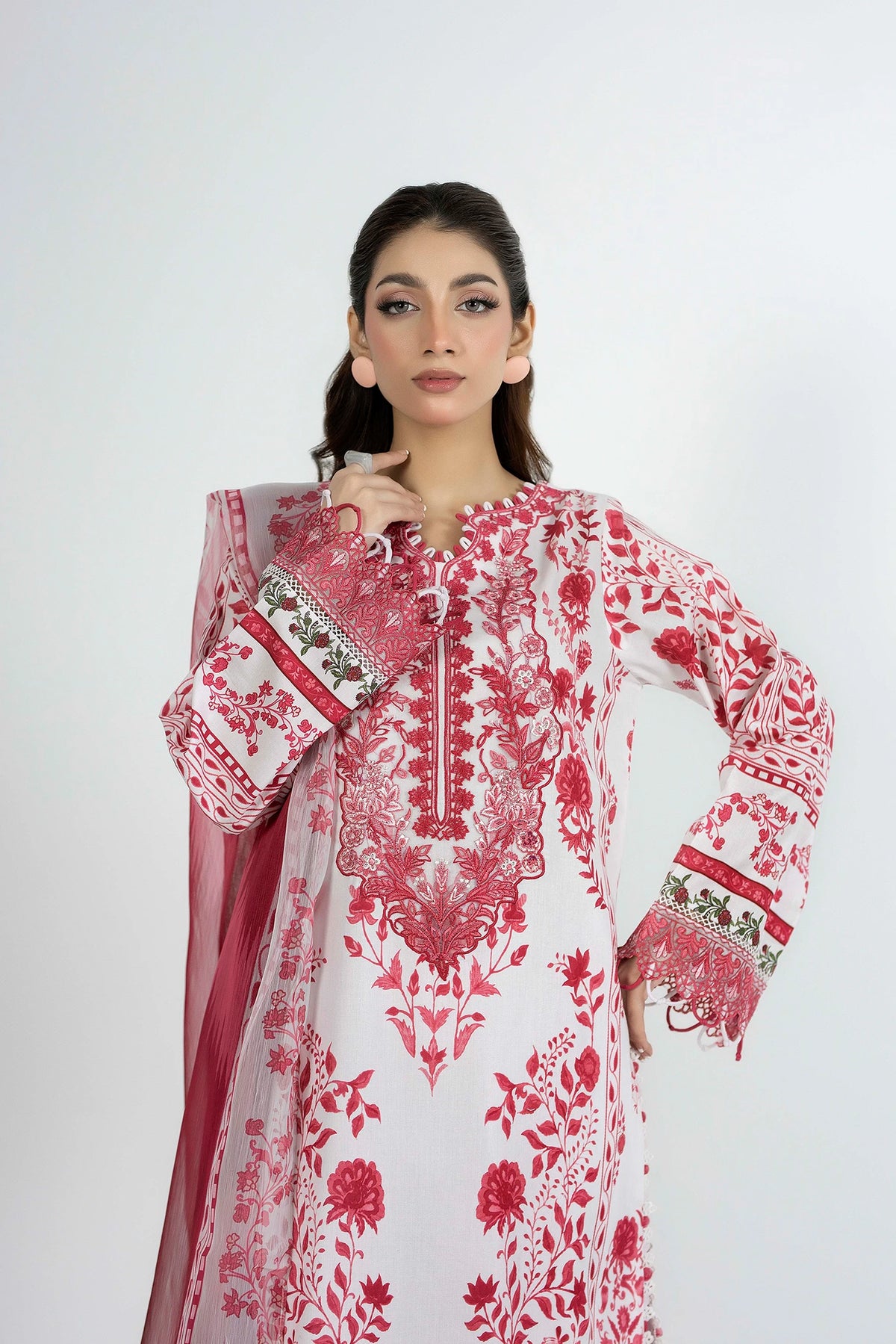 3 Piece – Printed Lawn