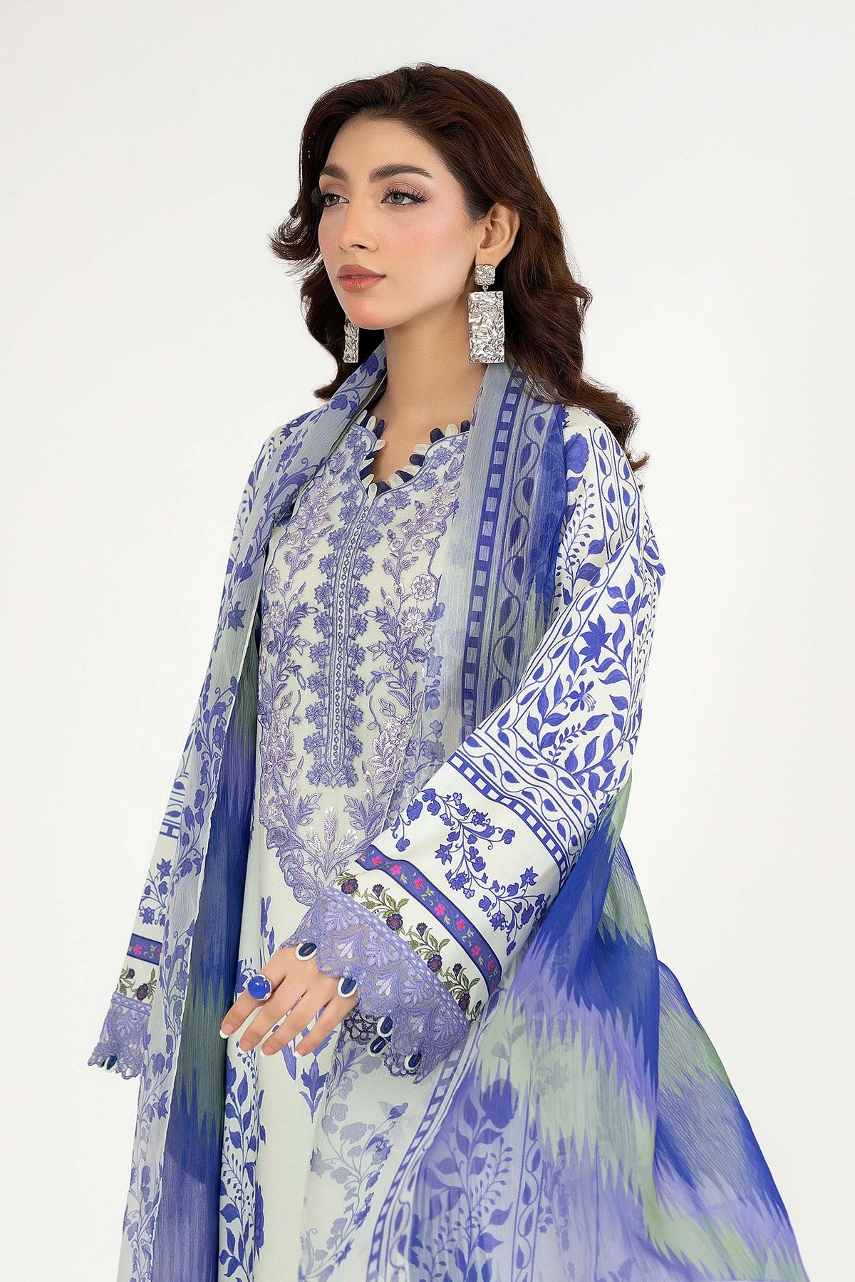3 Piece – Printed Lawn