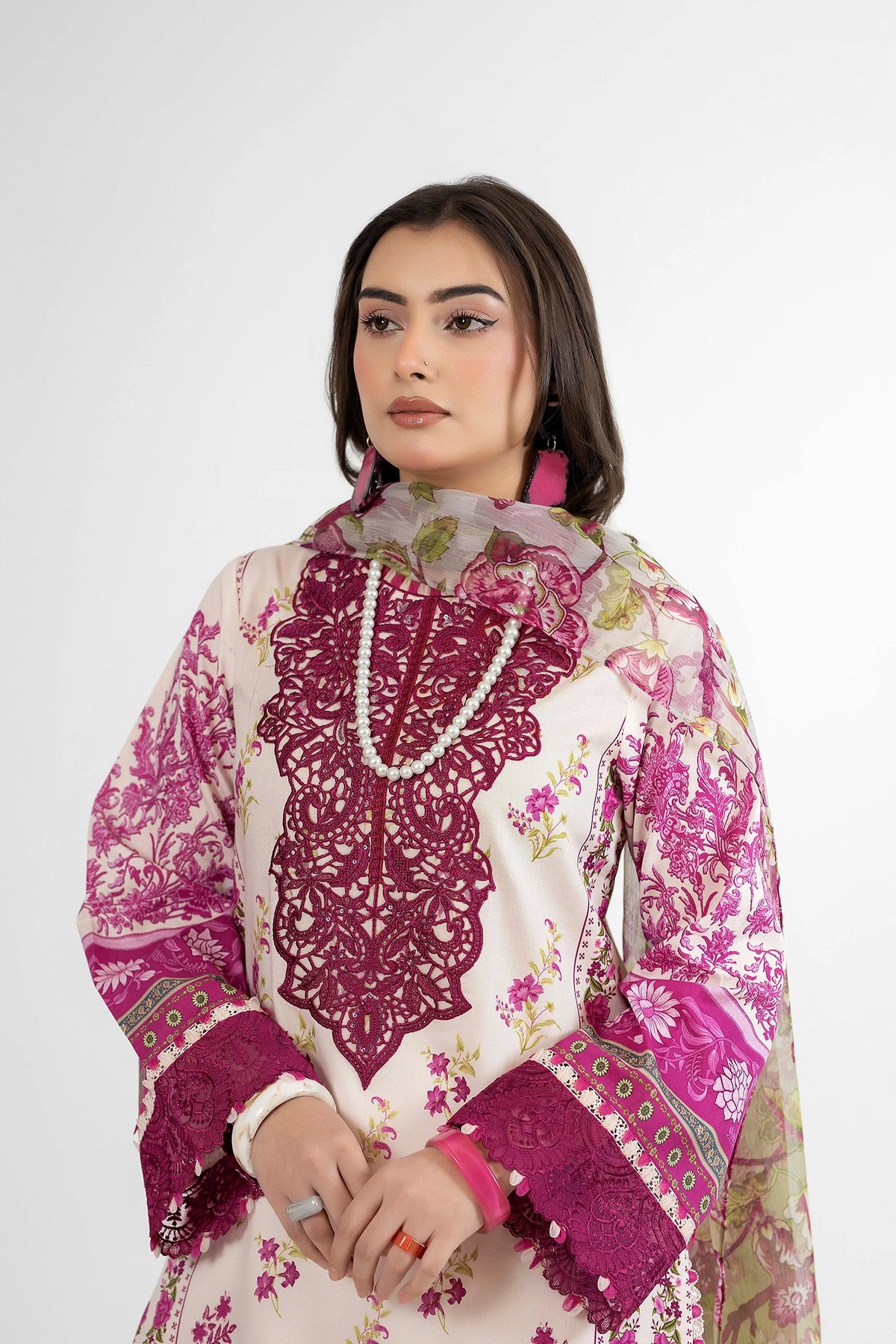 3 Piece – Printed Lawn