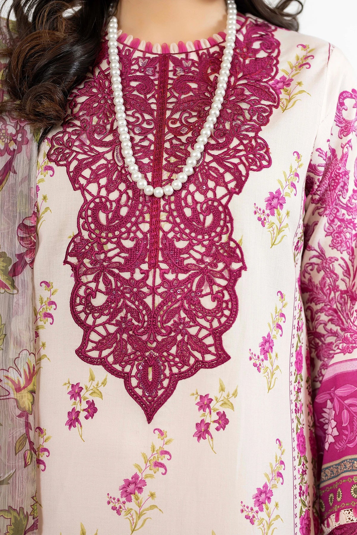 3 Piece – Printed Lawn