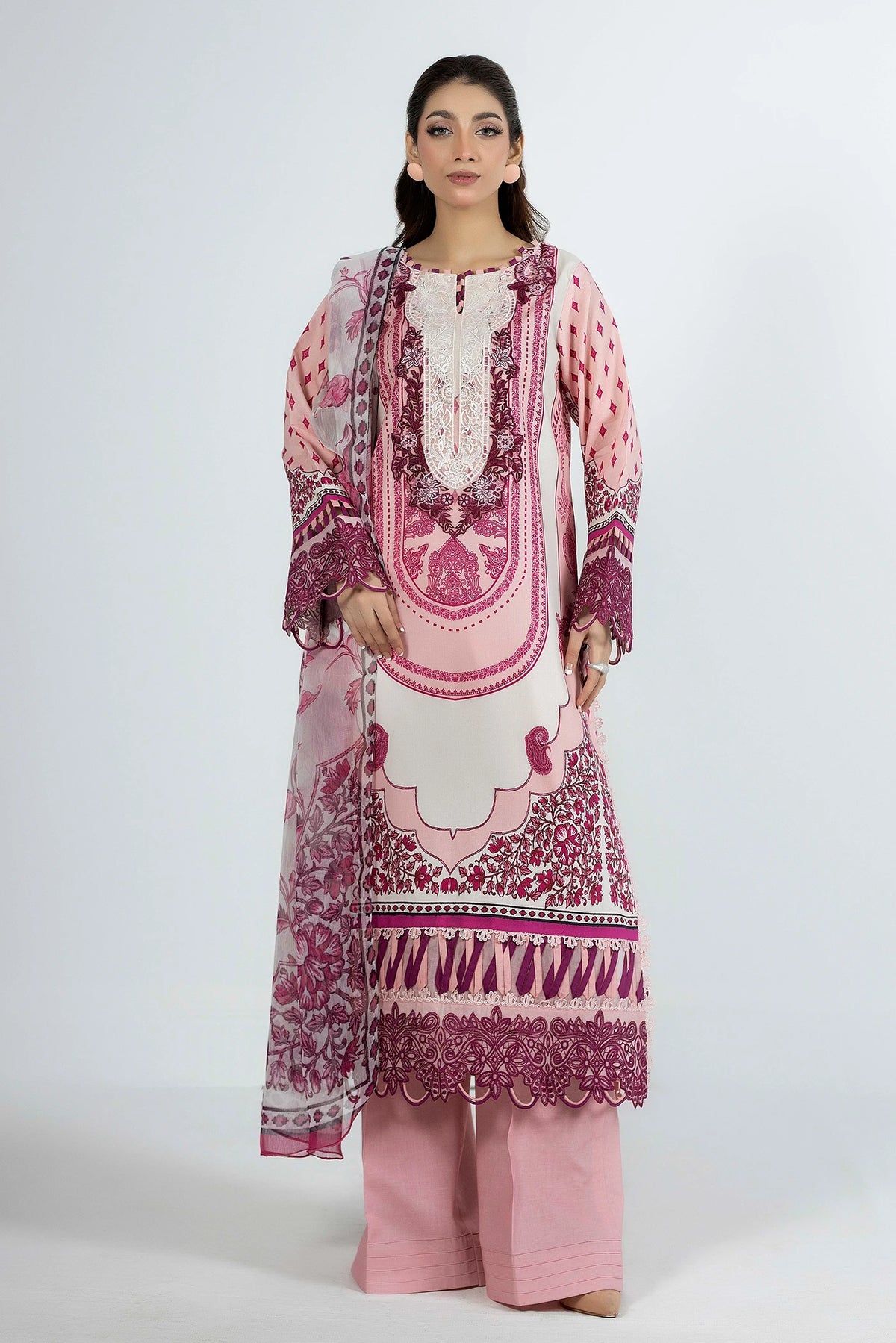 3 Piece – Printed Lawn