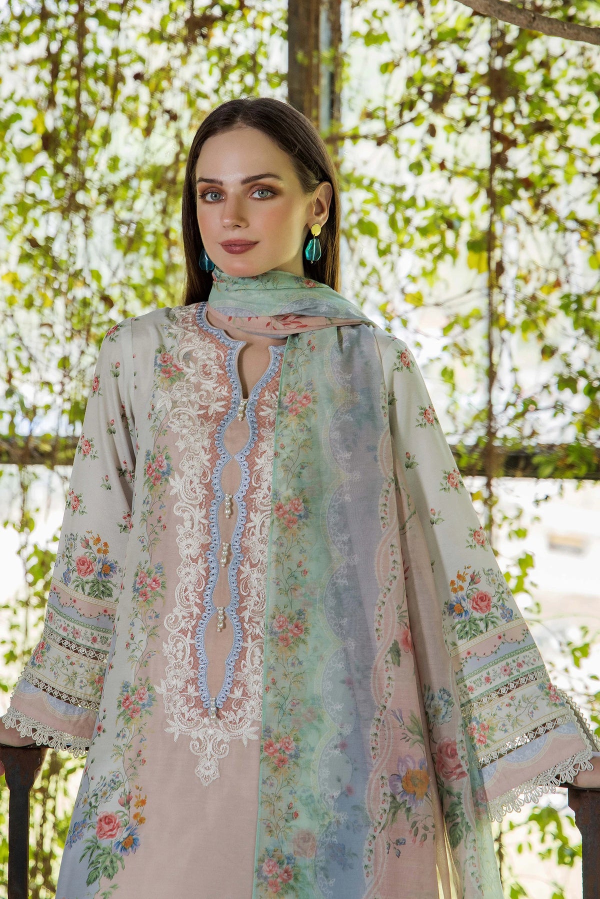 3 Piece – Printed Lawn