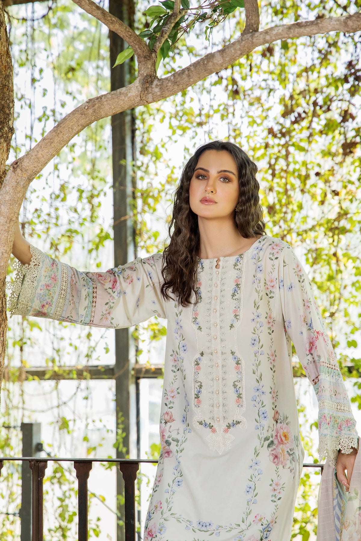 3 Piece – Printed Lawn