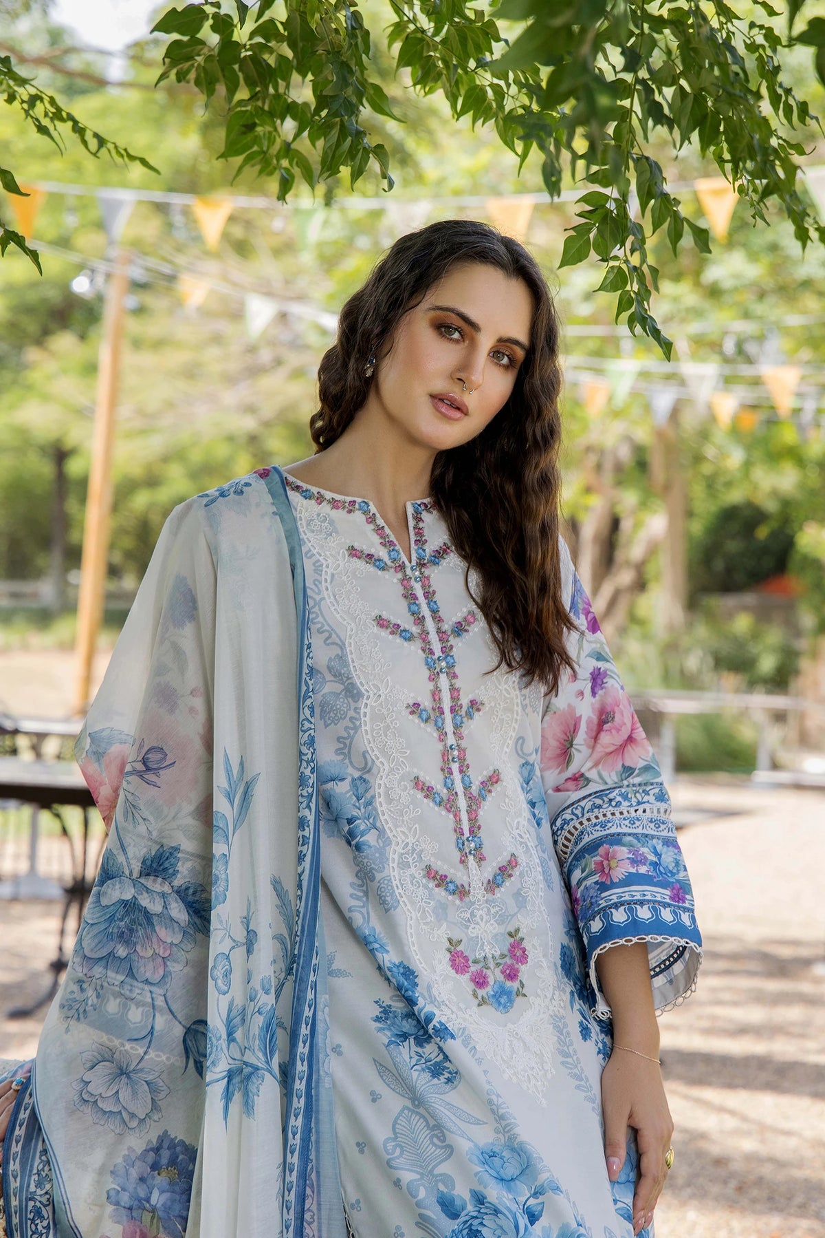 3 Piece – Printed Lawn