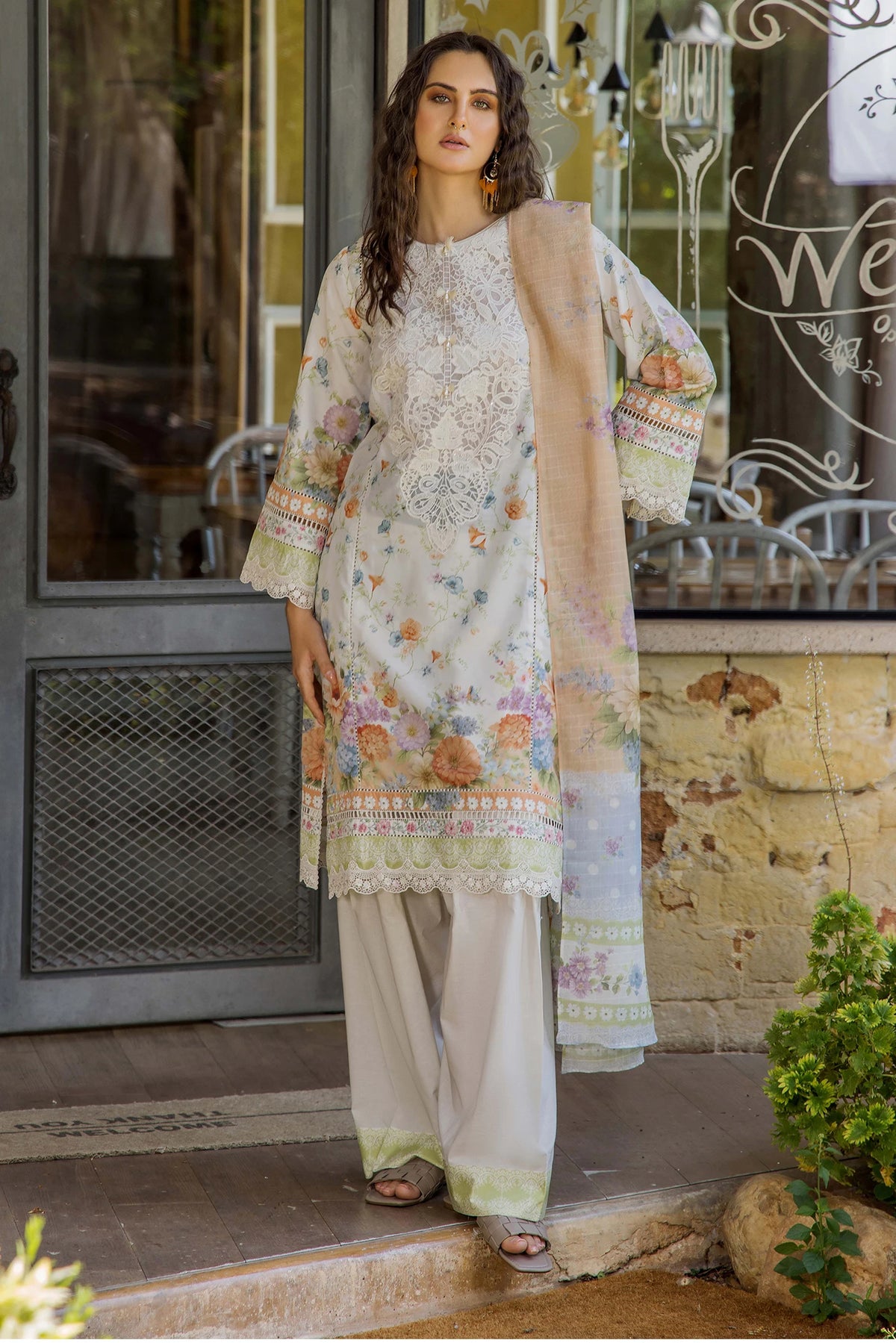 3 Piece – Printed Lawn