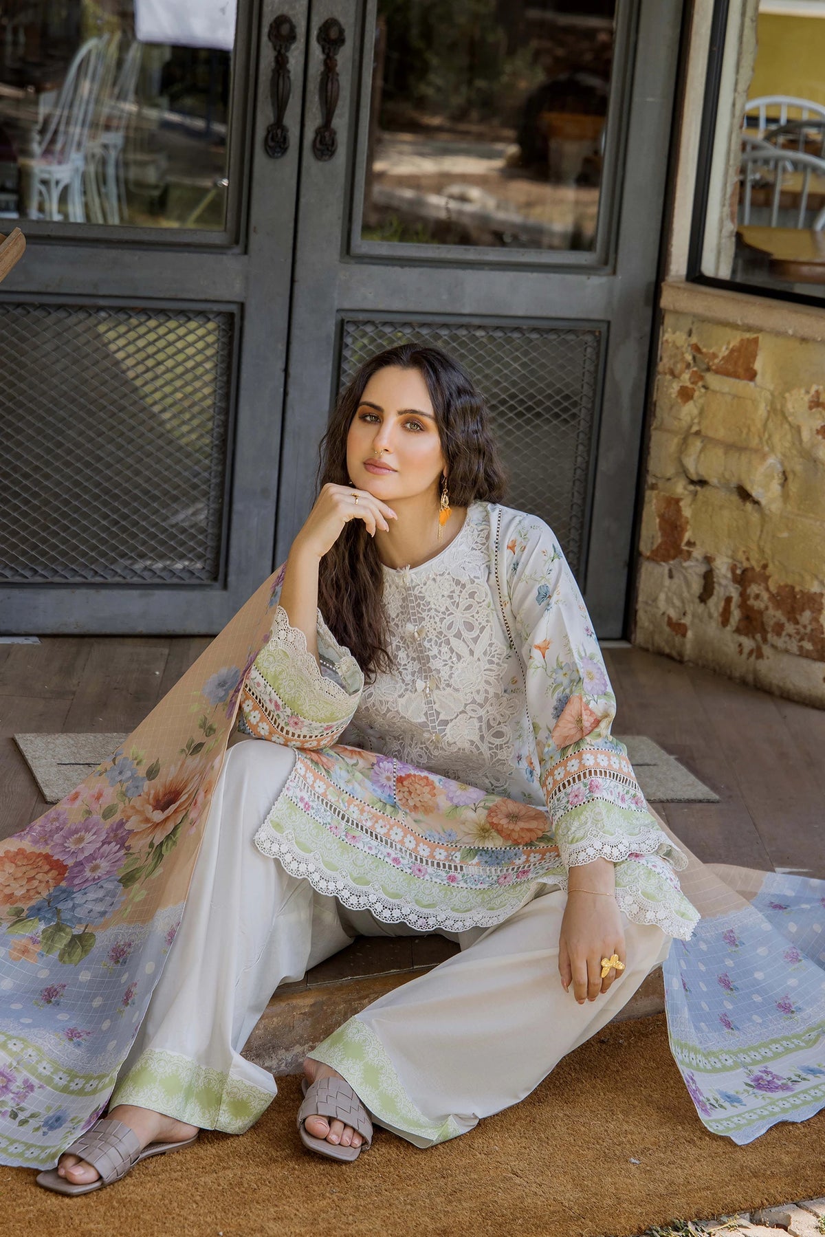 3 Piece – Printed Lawn