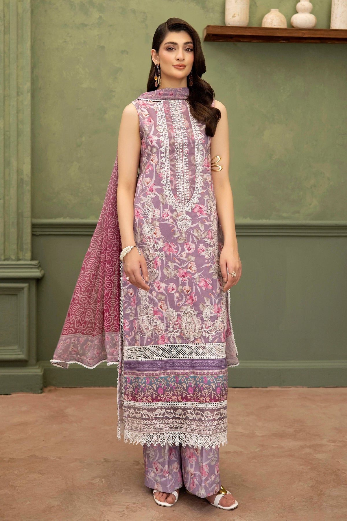 3 Piece – Printed Lawn