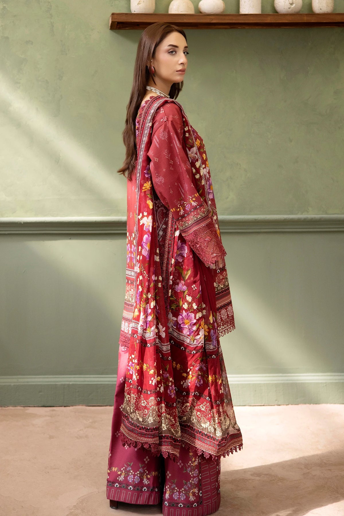 3 Piece – Printed Lawn